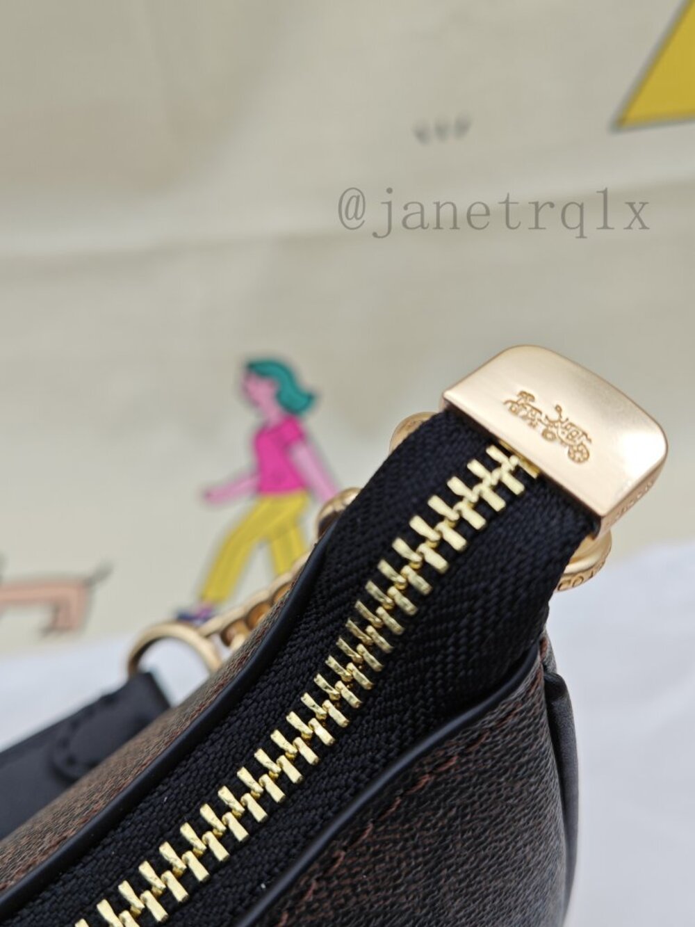 ๐ถ๐ถCoach Teri Shoulder Bag In Signature Canvas black - Picture 5 of 8
